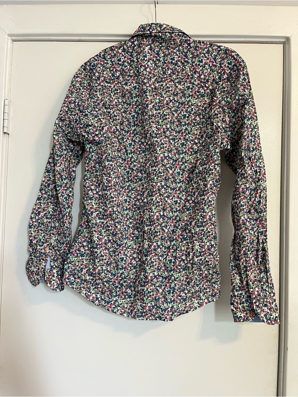 Scotch & Soda Floral button up White, Pink, Green & Navy Blue size small - Picture 6 of 6